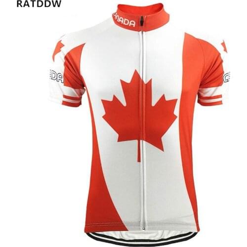Canada Cycling Jersey short sleeve cycling shirt Bike Bicycle Clothes Clothing Bike Jersey Maillo Ropa Ciclismo