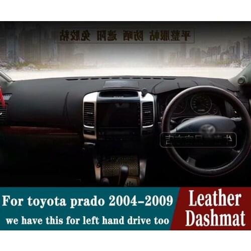 For Toyota Prado J120 2004-2009 2005 2006 2007 Leather Dashmat Dashboard Cover Pad Dash Mat Carpet Car Styling Accessories RHD