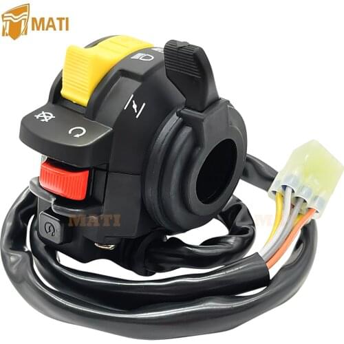 Left Handlebar Switch Start Stop Headlight for Suzuki Eiger Kingquad Ozark Quadmaster Quadsport Vinson 250 400 500 37400-27H00