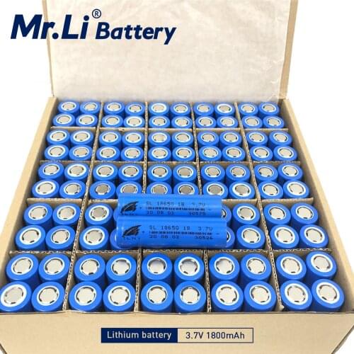 Mr.Li 100PCS 3.7V Li-Ion Lithium Rechargeable Battery Cells 1800mah 2500mah 2600mah 2900mah 3000mah For DIY Battery Pack