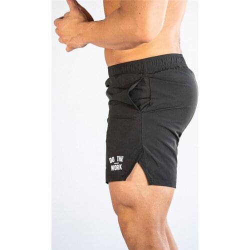 2021 Mens Gym Brand Fashion Training Shorts Men Sports Casual Clothing Fitness Workout Running Quick-drying Compression Shorts