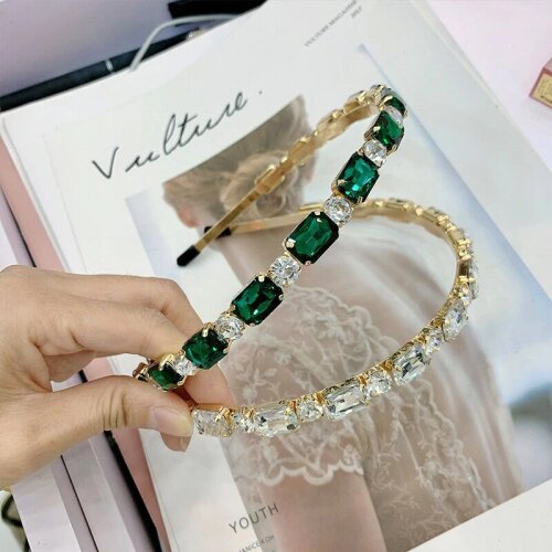 2020 Women New Crystal Hairband Lady Fashion Rhinestone Hairpin Girl Party Accessories