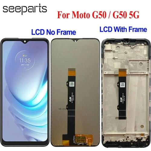 Original New Tested 6.5"For Motorola Moto G50 Lcd Screen Display Touch Digitizer Assembly For Moto G50 LCD XT2137-1 XT2137-2