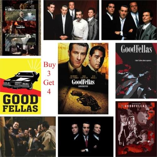 Goodfellas Posters Movie Wall Stickers White Coated Paper Prints Clear Image Home Decoration Bedroom Home Art Brand