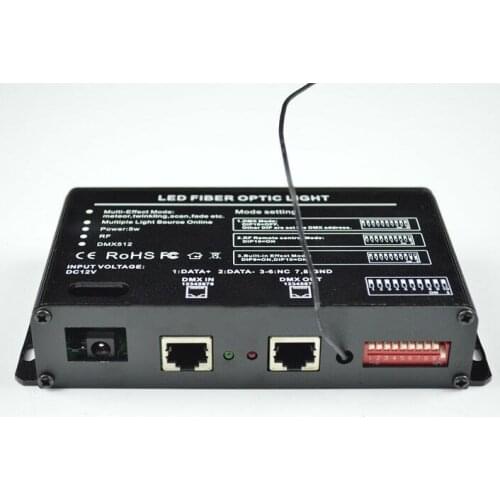 5W 24Keys RF remote controlled Meteor effect LED Light Engine Driver f/Fiber Optic Lighting use 10 Holes LED Fiber Light-White