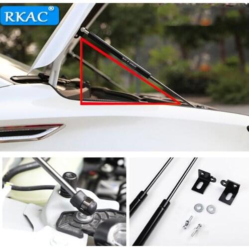 RKAC For Renault Kadjar 2015 2016 2017 2018 Stainless Engine Cover Supporting Rod Hydraulic Hood Support Poles Gas Springs