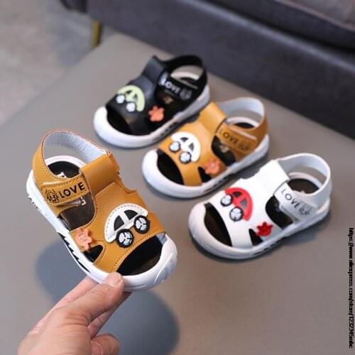 2021 Summer New Children Sandals Boys Girls Soft Soles Beach Shoes Kids Baby Baotou Casual Sandals