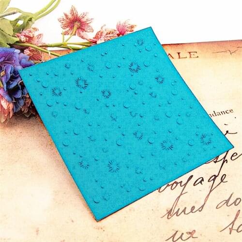 15x15cm Ink droplets Embossing folders Plastic bump Scrapbooking DIY Template Fondant indentation Cake Photo Album Card Make