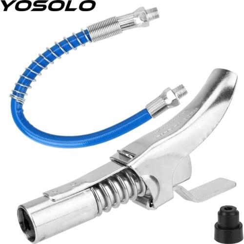 Hose Kit Coupling End Fitting 1/8” NPT SAE & Metric Zerk Fitting Quick Lock On Release Grease Gun Coupler Grease Gun Adapter