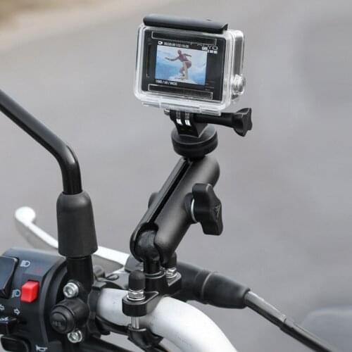 Outdoor motorcycle riding driving camera recorder multi-function camera pole anti-skid shockproof vehicle mounting bracket