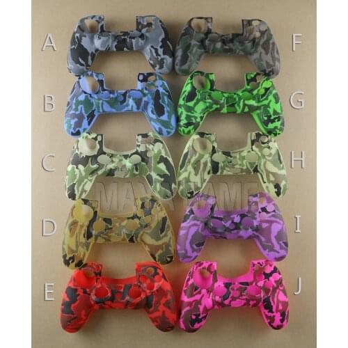 OCGAME high quality Silicone Rubber Camo Protective Skin Case For Dualshock 4 For for PS4 Controller Gamepad