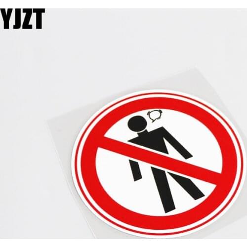 YJZT 9.8CM*9.8CM Fun No Loud Noise Cover Scratches PVC Car Sticker Decal Graphical Decor 13-0133
