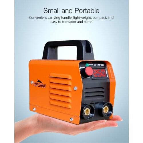 ZX7-250 250A Mini Electric Welding Machine Portable Digital Display MMA ARC DC Inverter Plastic-welder Weld Equipment Durable