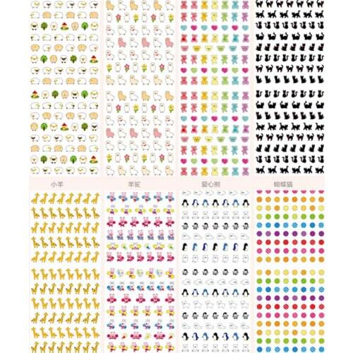 1 Sheet Cute Animal Paw Fruit Environmental Protection Stickers For Diy Albums Scrapbooking Diary Decoration Stationery Sticker