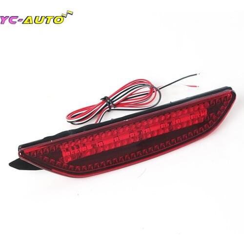 1 Pair Car Left Right Rear LED Bumper Reflector Brake Tail Light Fog Lamp For Kia Rio K2 Sedan 2011 2012 2013 2014 Car-styling