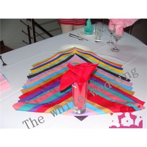 100pcs 20'' x 20''' Wedding Cloth Napkins Placemats Napkins Linen fabric cocktail napkins