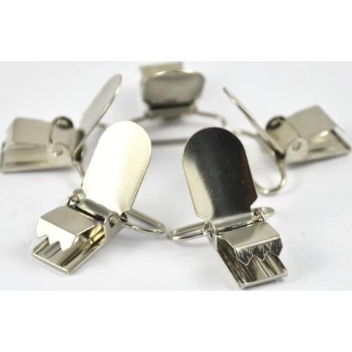 20pcs/Lot Metal Hook Pacifier Suspender Clips 20mm/25mm/30mm/35mm