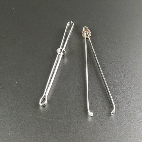 2pcs DIY Sewing Accessories Threader Self-Locking Tweezer Clip Used for Elastics Sewing Tools Sewing Tool Stainless Steel Clip
