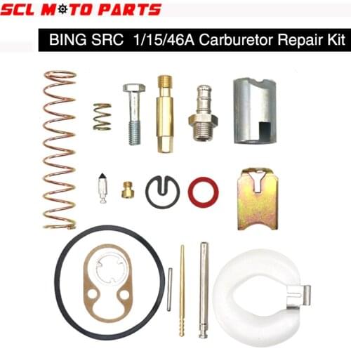 ALconstar-15MM PUCH BING Carburetor Repair Kits Carburetor repair gasket Set For BING SRE 1/15/46A Carburador