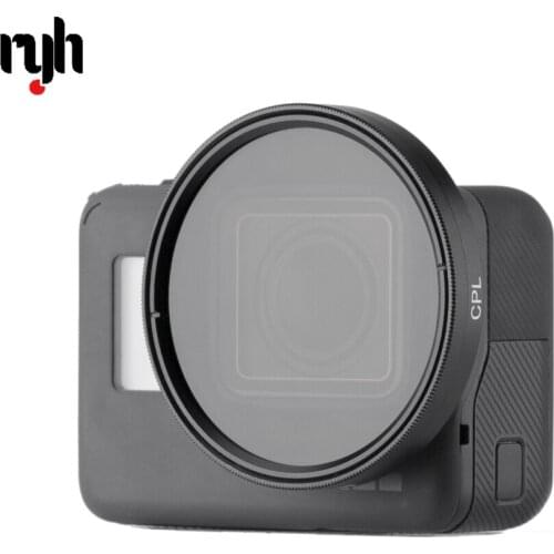 Aluminum Polarizing Filter Circular Polarizer Filter CPL Lens + Cap for GoPro Hero 5 Hero 6 Photography Accessories
