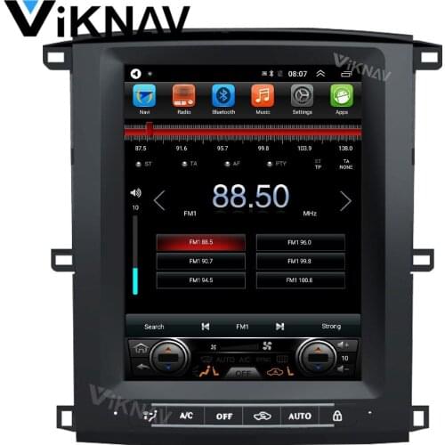 Android auto radio car DVD player for TOYOTA LAND CRUISER LC100 2002-2007 car multimedia player GPS navigation vertical screen