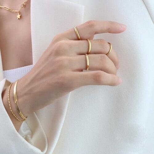 ANEEBAYH Women's Silver Rings