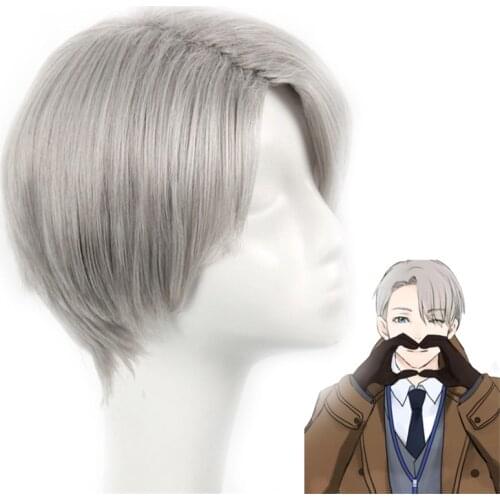 Anime Cosplay YURI!!! On Ice Viktor Nikiforov Wig Victor Nikiforov Cosplay Adult Wigs Halloween Anime Game Hair
