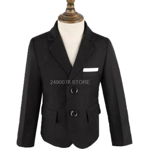 2-16Y Flower Boys Blazer Gentleman Kids Blazer Christmas Jacket for Boys Children Formal Wedding Birthday Party Jacket