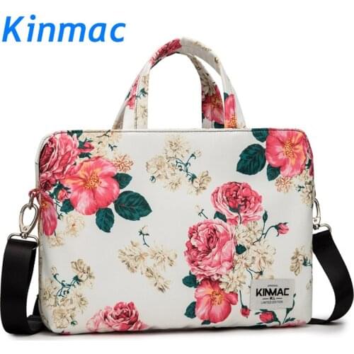Brand Kinmac Waterproof Messenger Laptop Bag 13,14,15,15.6 inch, Peony Lady Man Case For MacBook Air Pro 13.3,15.4 Dropship F135