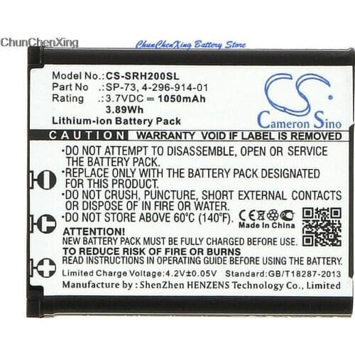 Cameron Sino 1050mAh Battery 4-296-914-01, SP73, SP-73 for Sony MDR-1000X, PHA-1, PHA-2
