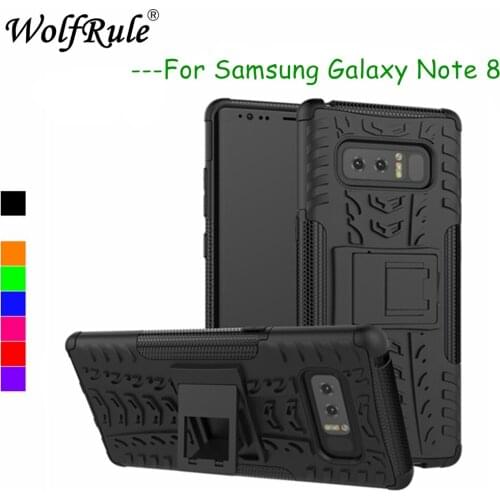 For Case Samsung Galaxy Note 8 Cover Shockproof Silicone + Plastic WolfRule Case For Samsung Galaxy Note 8 Case SM-N950F Fundas