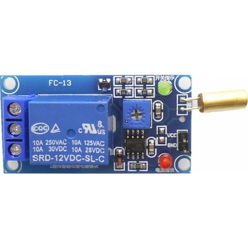 12V Tilt Sensor with Relay Module Angle Tilt Dump Protection for Alarm triggering module SW-520D