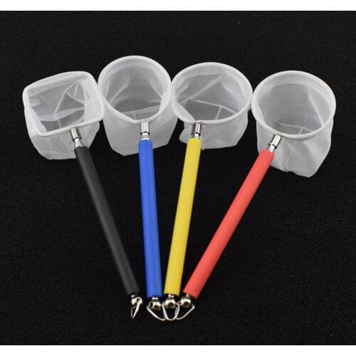 Flexible Aquarium Fish Tank Catch Net Retractable 3D for Aquarium Fish Scoop Catching Fishnet Long Handle Cleaning Tool