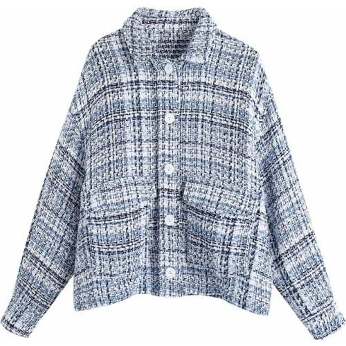 Nice Sweet Women Lapel Single Breasted Jacket New Spring-autumn Fashion Ladies Vintage Slim Female Textured Shirt Blazer Coat