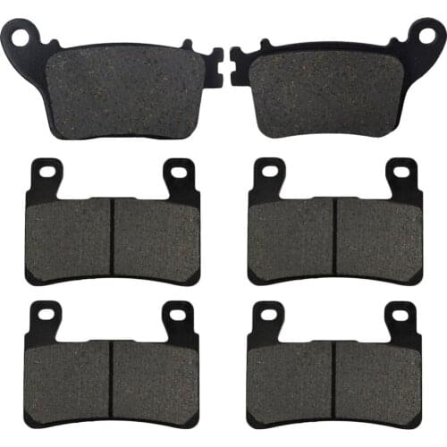 Motorcycle Front + Rear Brake Pads Disks for Kawasaki ZX6R ZX 6R (13-16) (EDF-EGF/FDF-FGF) (ABS & Non ABS/636cc)