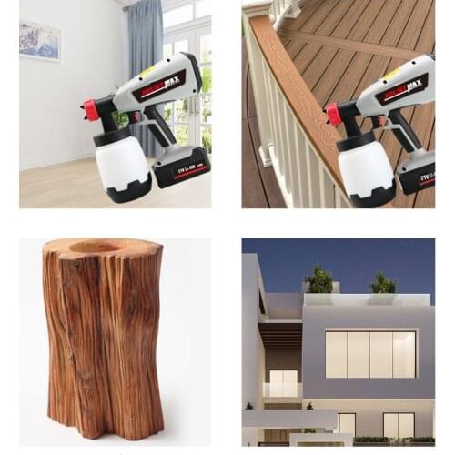 Spray Gun 800W Handheld Lithium Electric Spray Gun Lithium Electric Paint Spray Gun 21V High Pressure Multifunctional Spray Gun