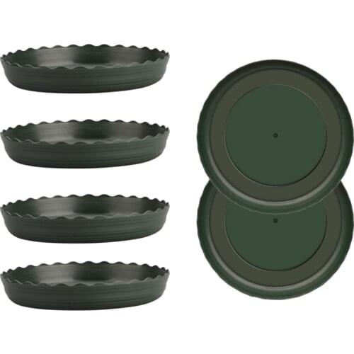 Plastic Plant Pot Drip Tray Base Planter Dish Kit Round Easy To Clean And Wash Plate Indoor Flower Troughs Spring Drain Water