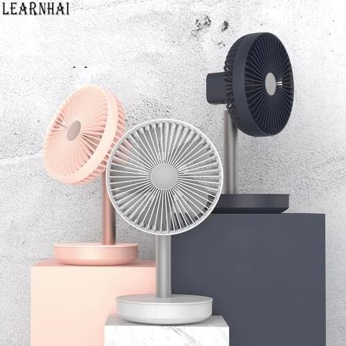 LEARNHAI P19 Portable DC 5V Small Desk USB 5 Blades Cooler Cooling Fan Battery Mini Super Mute Silent For Home Office