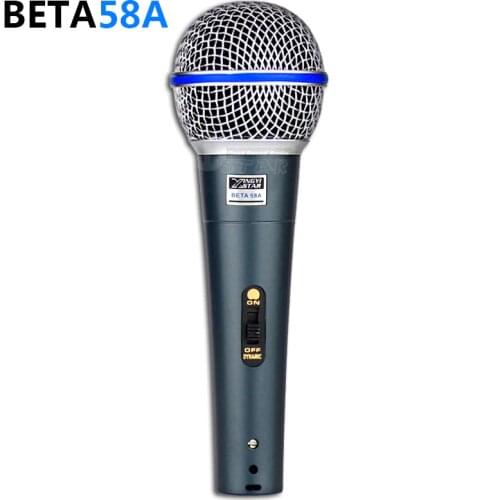 Professional XLR Wired Switch Handheld Mic Vocal Dynamic Microphone Mike For BETA 58A 58 BETA58A PC DJ Mixer Karaoke Microphones