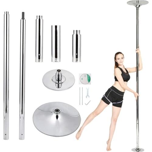 Professional Stripper Spin Pole Removable Home Fitness Pole Dance Exercise Training Pole Kit