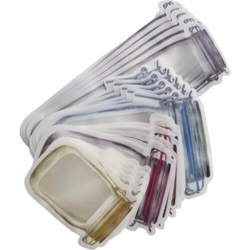 Reusabl Mason Bottle Ziplock Storage Bag Transparent Food Container Eco Friendly Plastic Sealed Bags Household Kitchen Organizer
