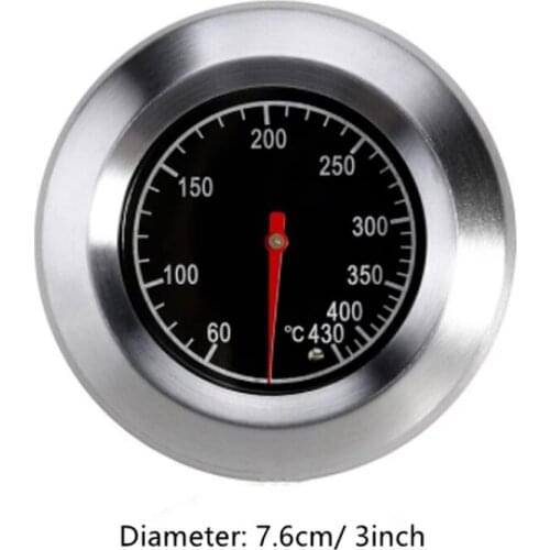 Stainless Steel BBQ Smoker Grill Temperature Gauge Barbecue Thermometer Cooking Food Probe Household Grill Oven Kitchen Tools