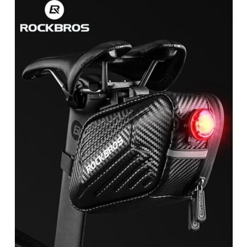 ROCKBROS Waterproof Bike Saddle Bag1.5L Hard Shell MTB Bicycle Rear Bags Road Cycling Rear Seat Tail Bag Accessories