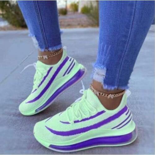 2021 New Spring Women Sneakers Comfortable Mesh Casual Ladies Sport Shoes Wedges Chunky Womens Vulcanized Shoes Females Shoes