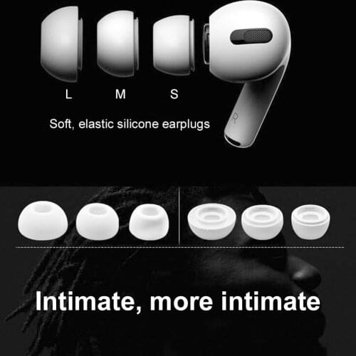 1 Pair Of Memory Foam Ear Tip Anti-static Silicone Comfortable Non-Slip Soft Protective Ear Tips For Airpods Pro
