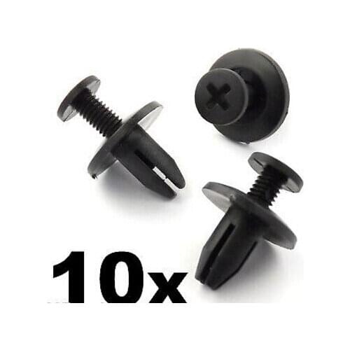 10x For Honda 6mm Vis D'ajustement Rivet- Garniture Habitacle Clips pour Capuchons
