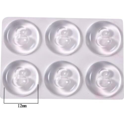 6pcs Wall Protector Door Handle Bumper Protective Plug Non-slip Stickers Self-adhesive Round Bumper Door Stop Muffler New