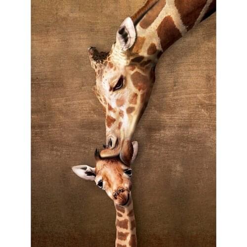 Full Square/Round Drill 5D DIY Diamond Painting "Giraffe Love" 3D Rhinestone Embroidery Cross Stitch 5D Home Decor Gift