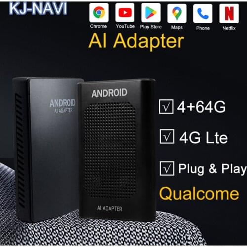 4+64G Carplay Ai Box Android Box Car Multimedia Player New VersionWireless Mirror link For Apple Carplay Android Auto Tv Box