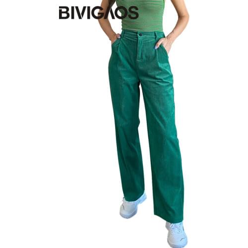 Женские вельветовые брюки BIVIGAOS China At AliExpress